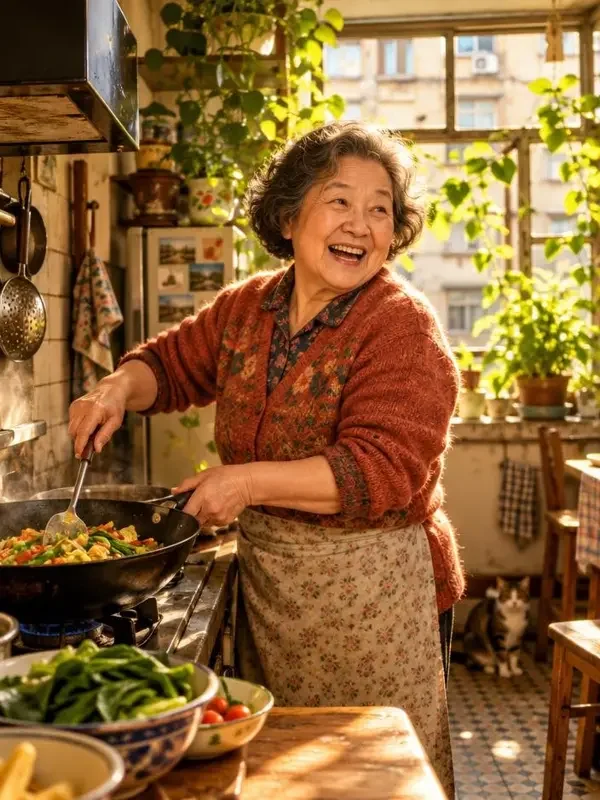 《我家住进了个神仙奶奶》喜剧题材短剧竖版封面
